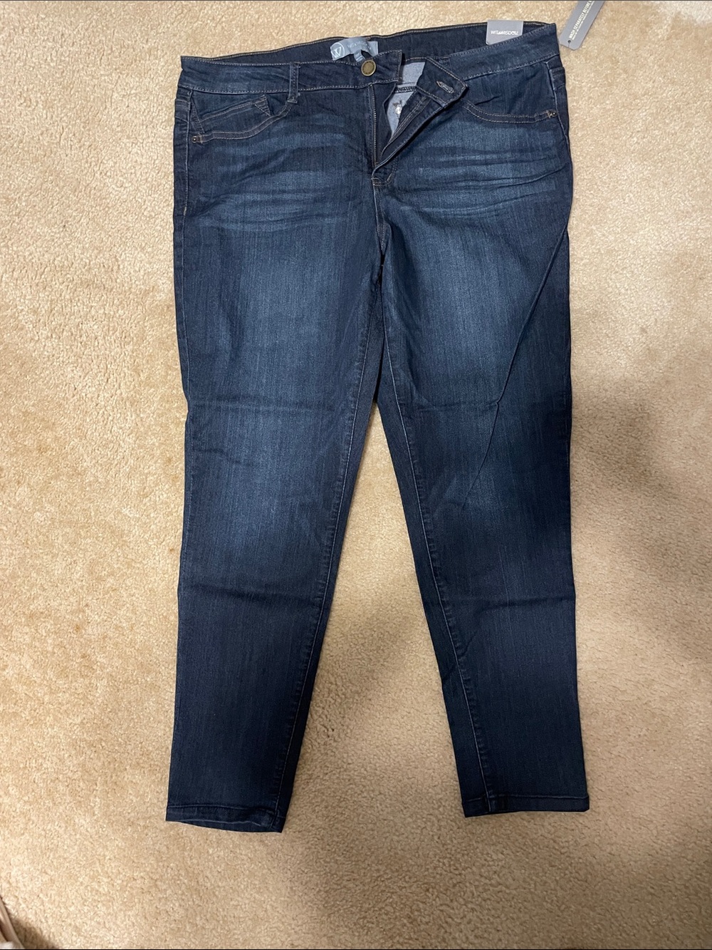 Wit & Wisdom Dark Indigo Skinny Jeans